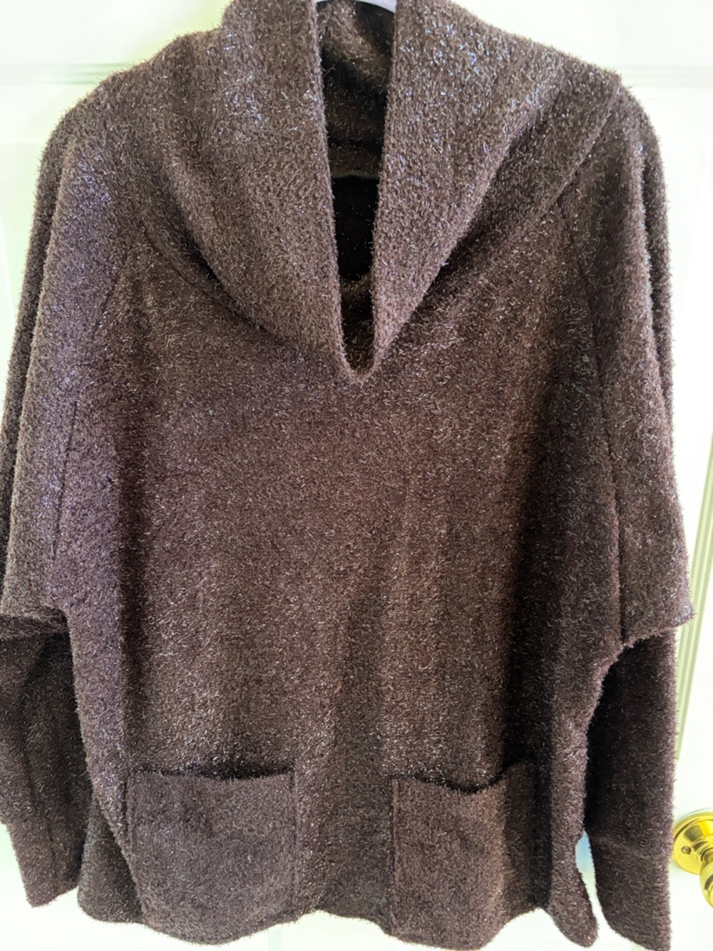 Cozy Brown Cowl Neck Sweater